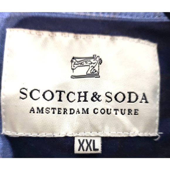 Scotch and Soda Womens Fitted Button Up Tab Sleeve Size XXL - Picture 4 of 5